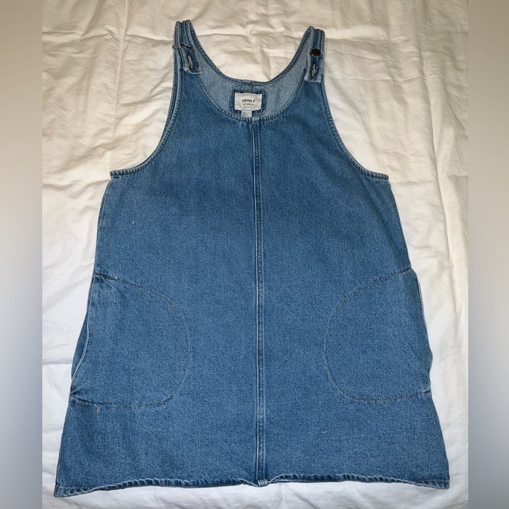 Overall Denim Dress